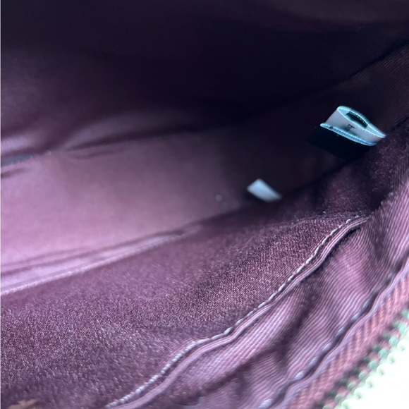 Kate Spade Stylish Plaid Shoulder Bag - Burgundy and White - Picture 14 of 15